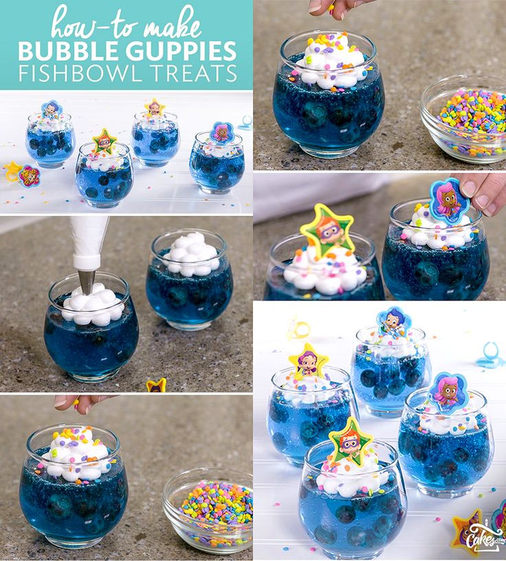Bubble Guppie Birthday Party
 Bubble Guppies Jello Fishbowls