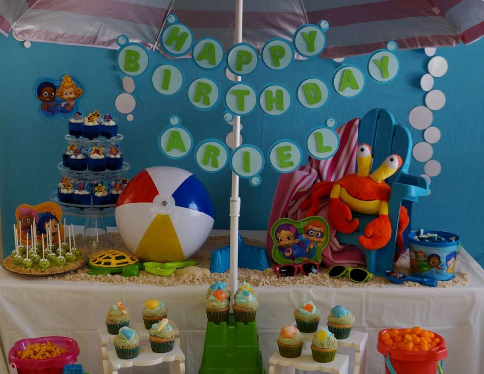 Bubble Guppie Birthday Party
 Bubble Guppies Beach Day Birthday "Ariel s Beach Day