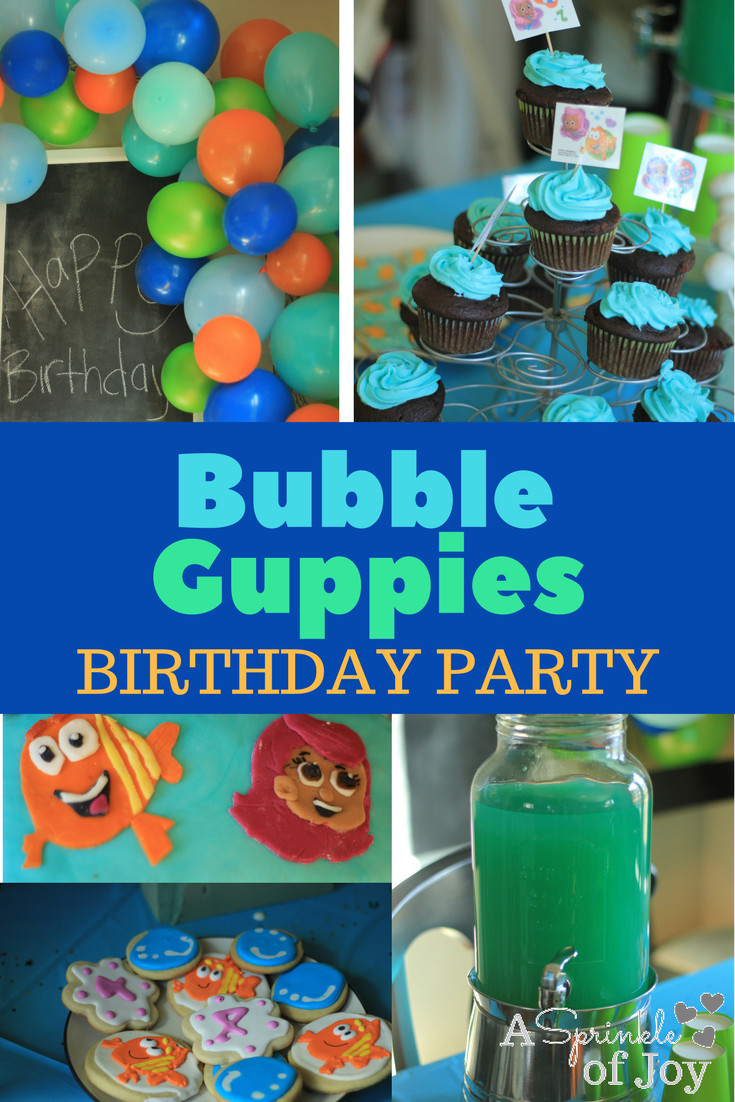 Bubble Guppie Birthday Party
 Bubble Guppies Birthday Party A Sprinkle of Joy