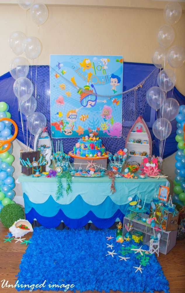 Bubble Guppie Birthday Party
 Under Water Buble Guppies Birthday Party Ideas in 2019