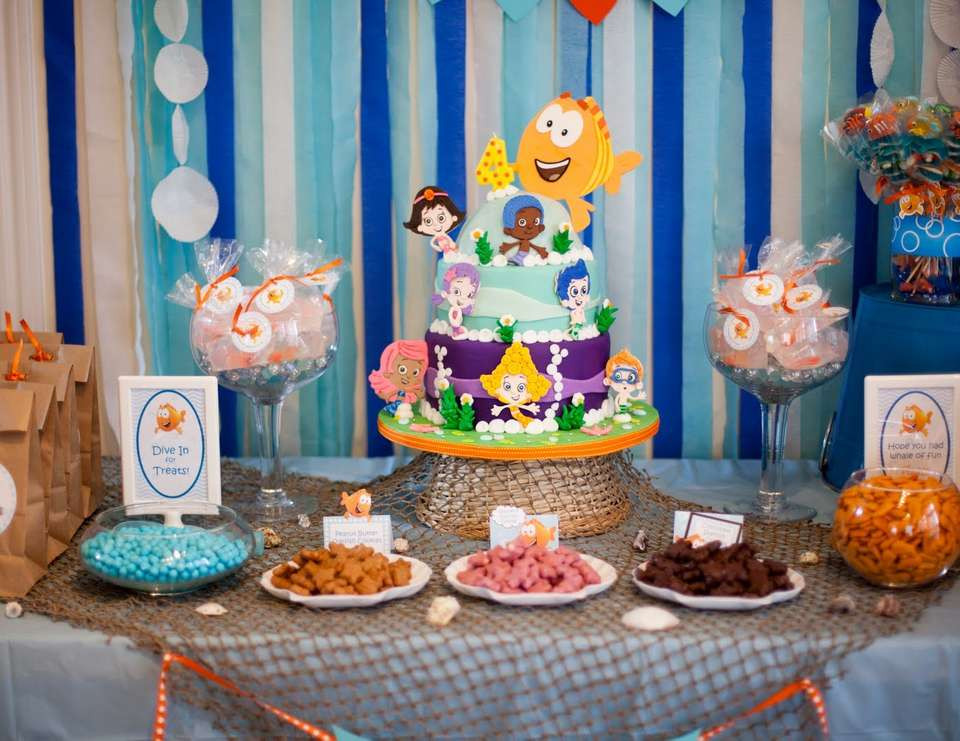 Bubble Guppies Birthday Party Decorations
 Under the Sea Birthday "Bubble Guppies 4th Birthday