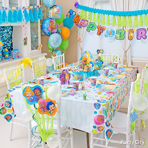 Bubble Guppies Birthday Party Decorations
 Bubble Guppies Party Table Idea Party City