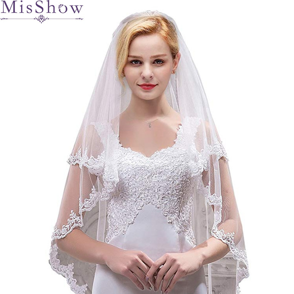 Budget Wedding Veils
 2019 Cheap Bridal Veil With bs Elbow Length Veil Short