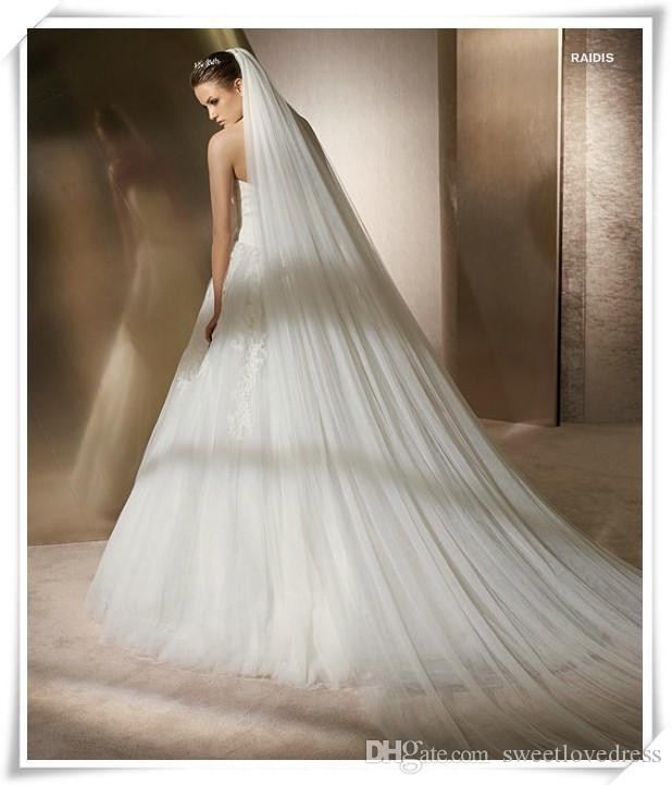 Budget Wedding Veils
 In Stock Cheap Bridal Wedding Veils 3m e Layers White