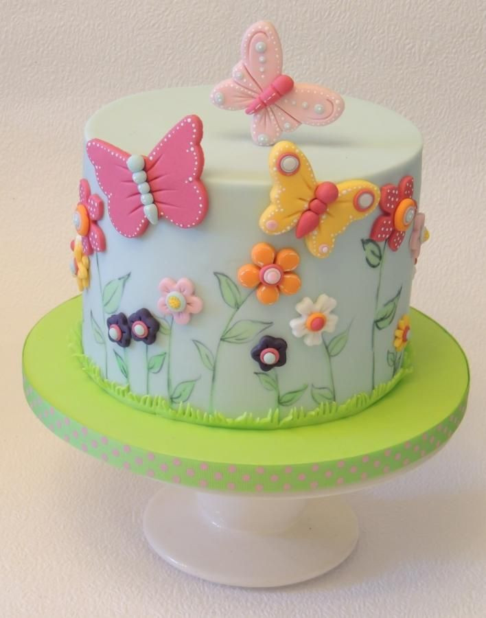Butterfly Birthday Cakes
 Simple Flowers & Butterflies by Shereen