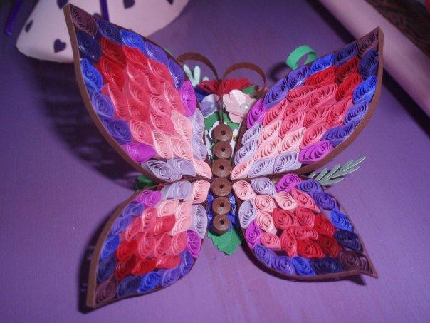Butterfly Craft Ideas For Adults
 You have to see Quilled 3D butterfly by stobo