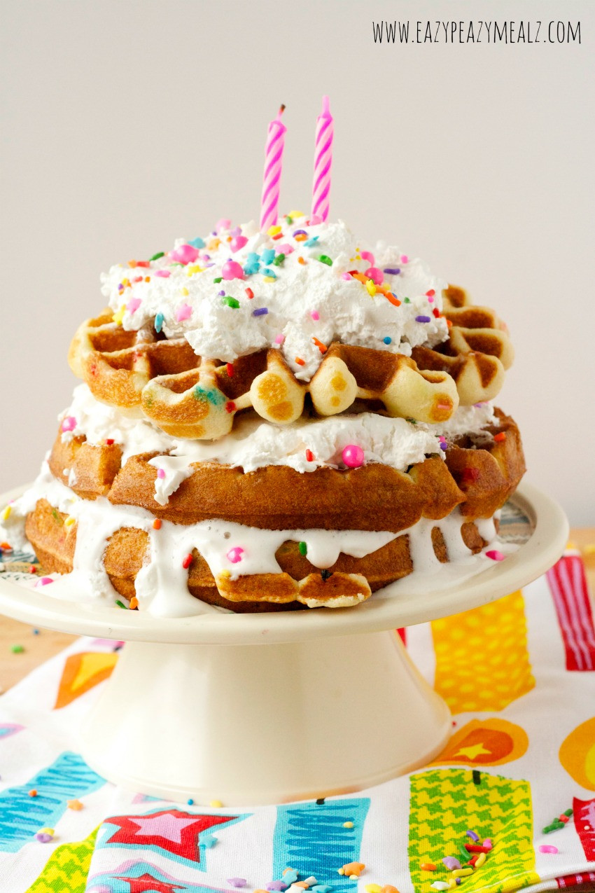 Cake For Birthday
 Birthday Waffle Cake Eazy Peazy Mealz