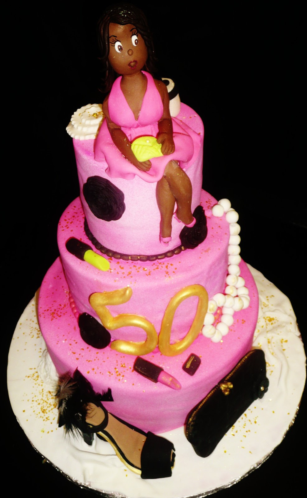 Cake For Birthday
 Baking with Roxana s Cakes 50th Birthday Cake "Diva themed"