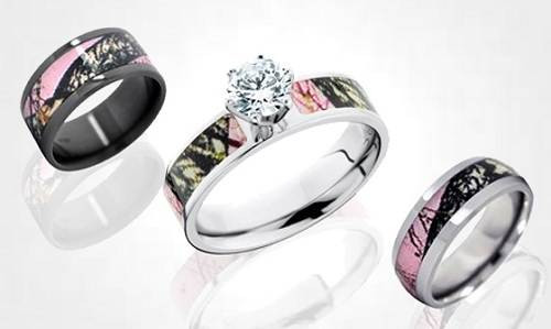 Camo Wedding Ring Set
 camo wedding rings