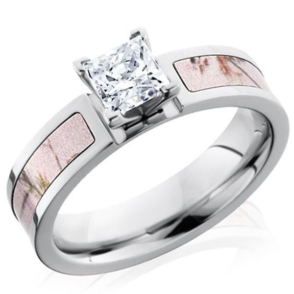 Camo Wedding Ring Sets With Real Diamonds
 Lashbrook Realtree Pink Camo Diamond Engagement Ring
