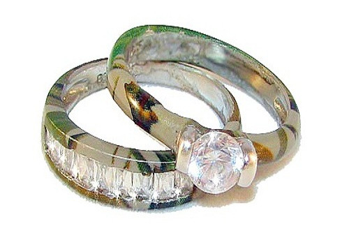 Camo Wedding Ring Sets With Real Diamonds
 camo wedding rings sets