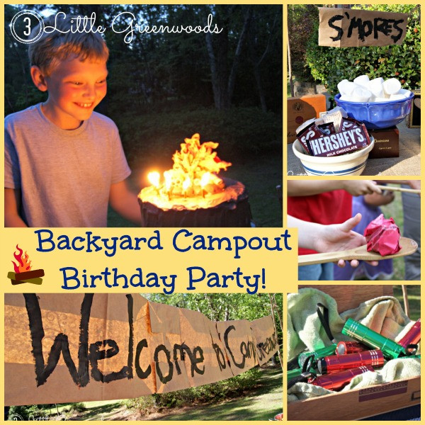 Campout Birthday Party Ideas
 Camping Birthday Party Fun