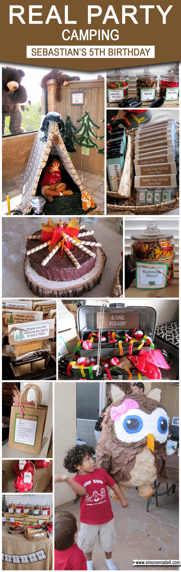 Campout Birthday Party Ideas
 Camping Birthday Party Theme