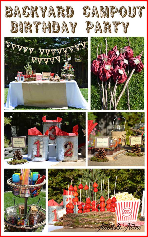 Campout Birthday Party Ideas
 Backyard Campout Birthday Party
