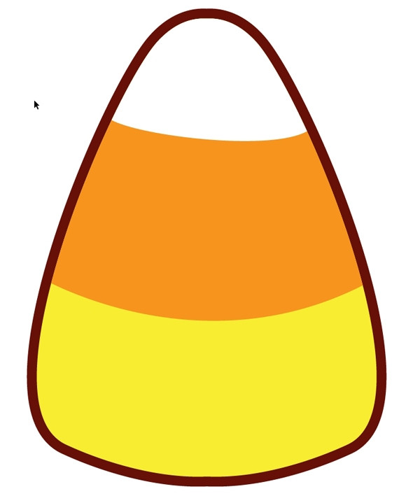 Large Candy Corn Printable Picture