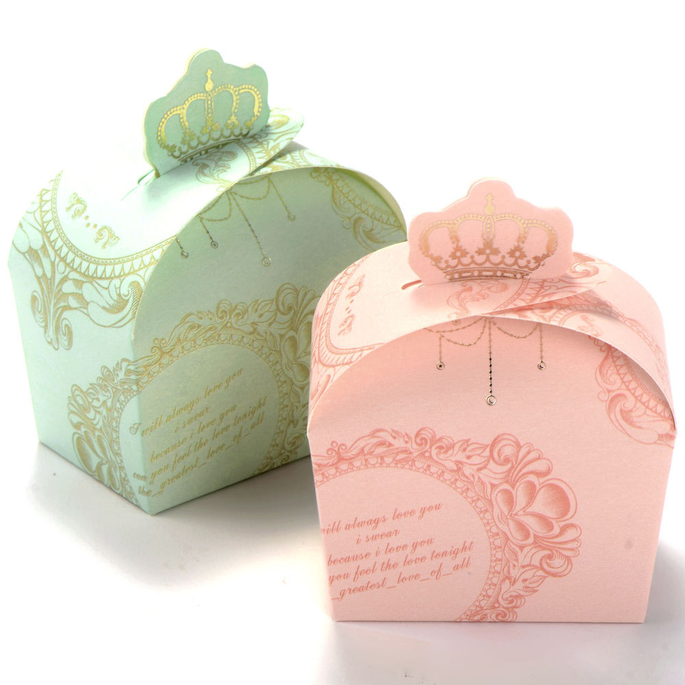 Candy For Wedding Favors
 50pcs Wedding Favor Candy Box Royal Crown Design Gift