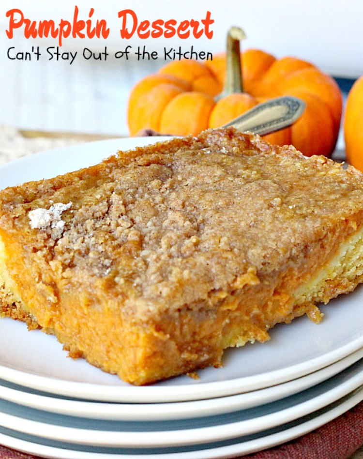 Canned Pumpkin Desserts Recipes
 Pumpkin Dessert Can t Stay Out of the Kitchen