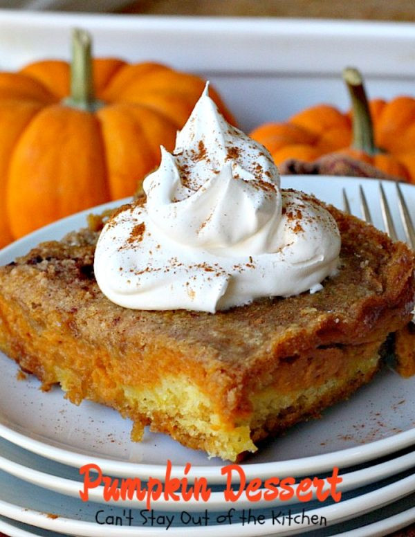 Canned Pumpkin Desserts Recipes
 Pumpkin Dessert Can t Stay Out of the Kitchen