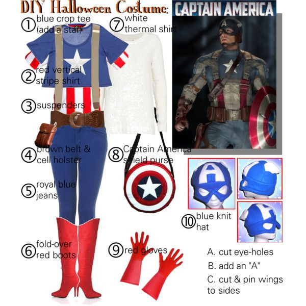 Captain America Mask DIY
 "DIY Halloween Costume Captain America" by gakranz on