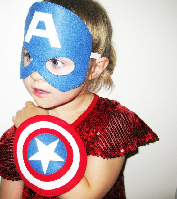 Captain America Mask DIY
 Captain America Mask and Shield Set Superhero by