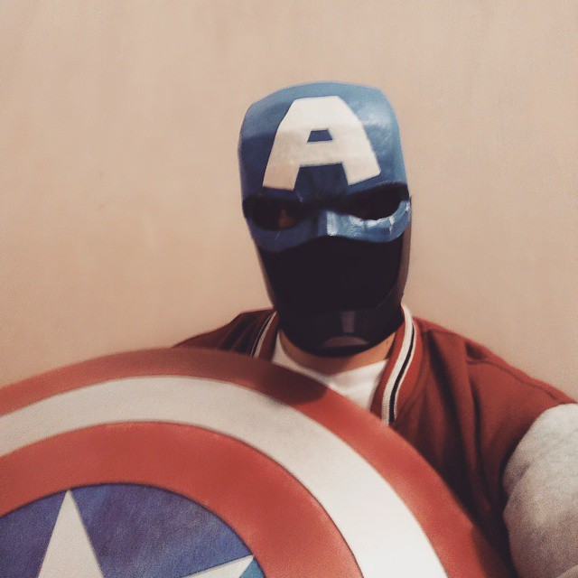 Captain America Mask DIY
 Dali Lomo Captain America Costume Helmet DIY Cardboard