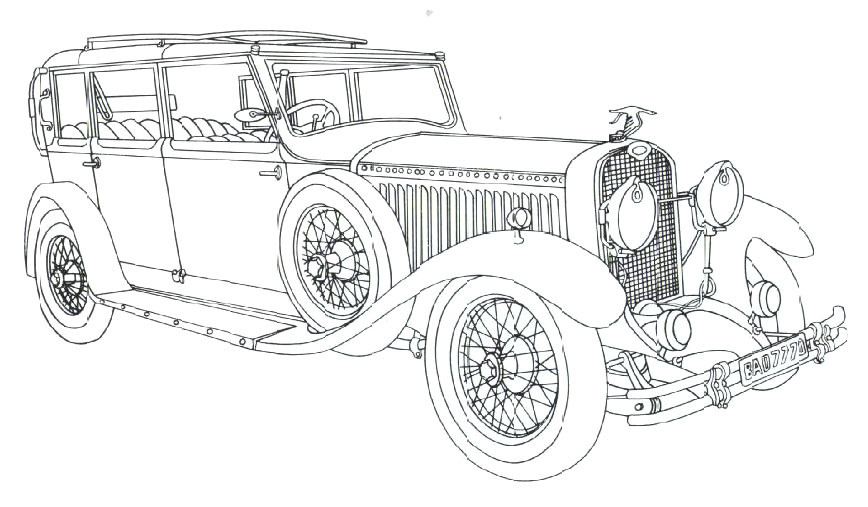 Car Coloring Books For Adults
 Classic Cars Coloring Pages For Adults 8 Image