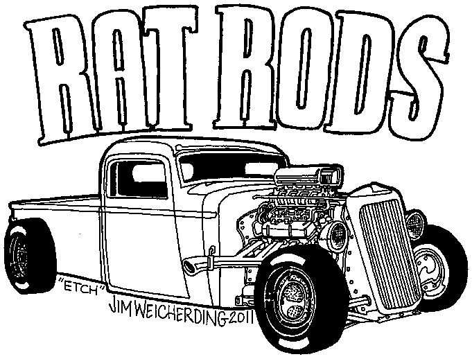 Car Coloring Books For Adults
 Hot Rod Coloring Page