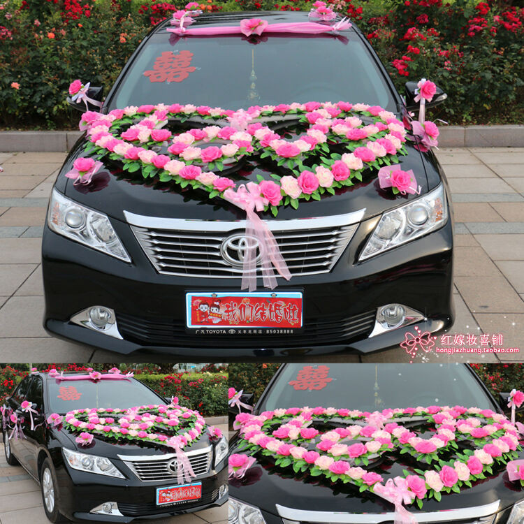 Car Decoration For Wedding
 Festooned vehicle wedding car decoration suits bride car