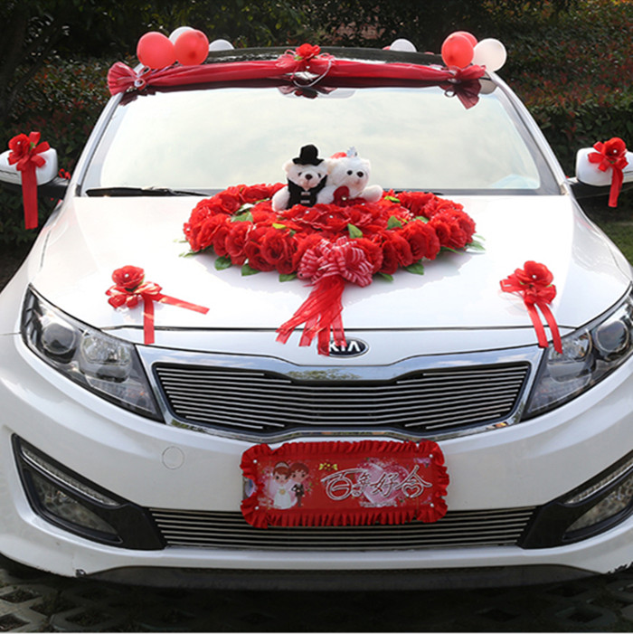Car Decoration For Wedding
 Wedding Car Decoration Flower Bridal Sedan Car