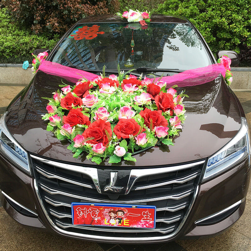 Car Decoration For Wedding
 Car Flower wedding car decoration Korean decoration suits