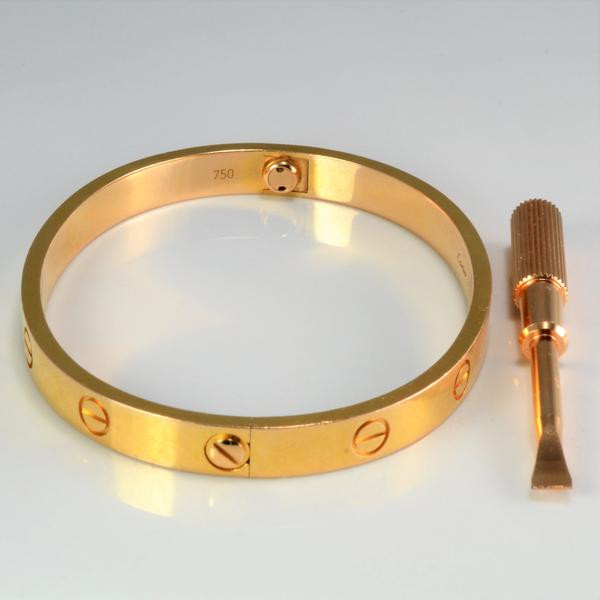 Cartier Bracelet Love
 18K Gold Cartier Love bracelet with a Screwdriver