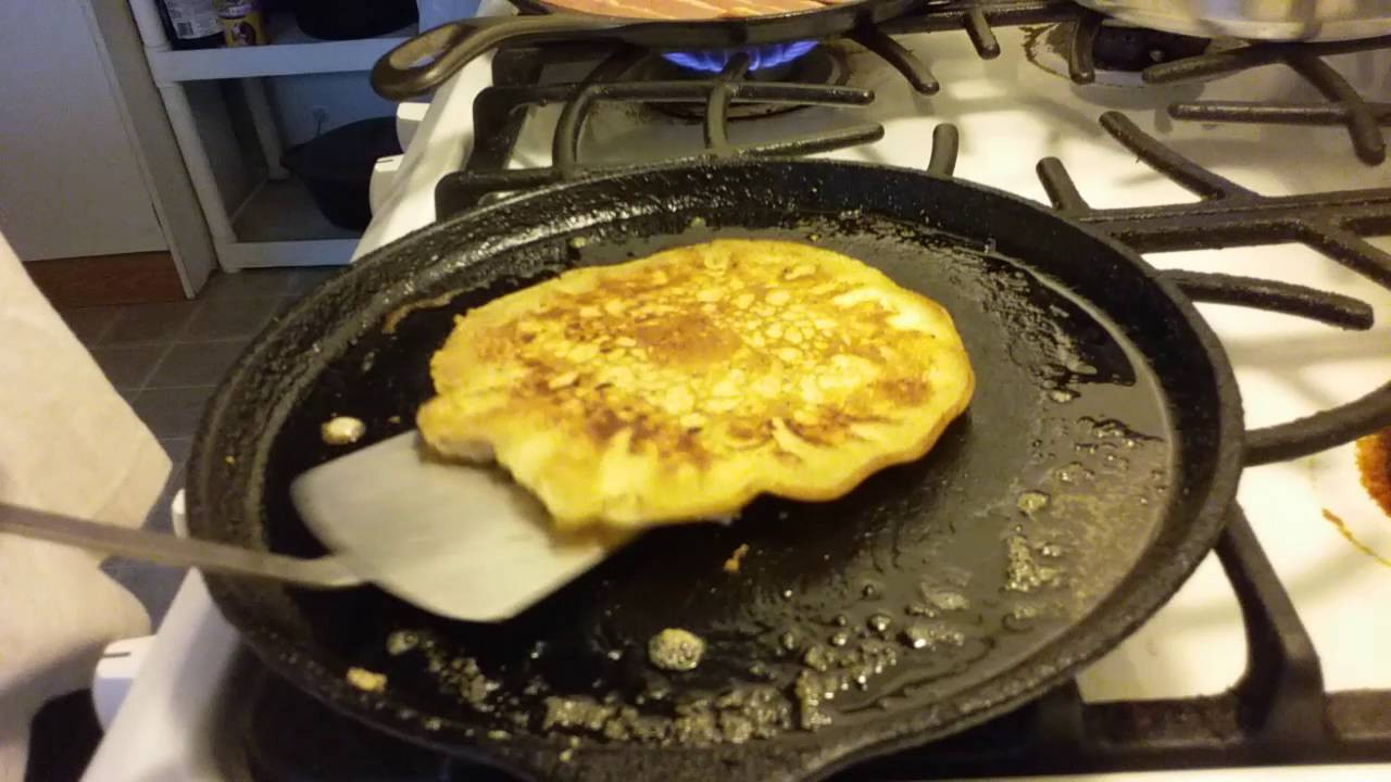 Cast Iron Pancakes
 Making pancakes using cast iron