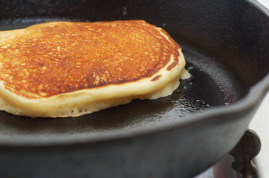 Cast Iron Pancakes
 pancakes in a cast iron skillet