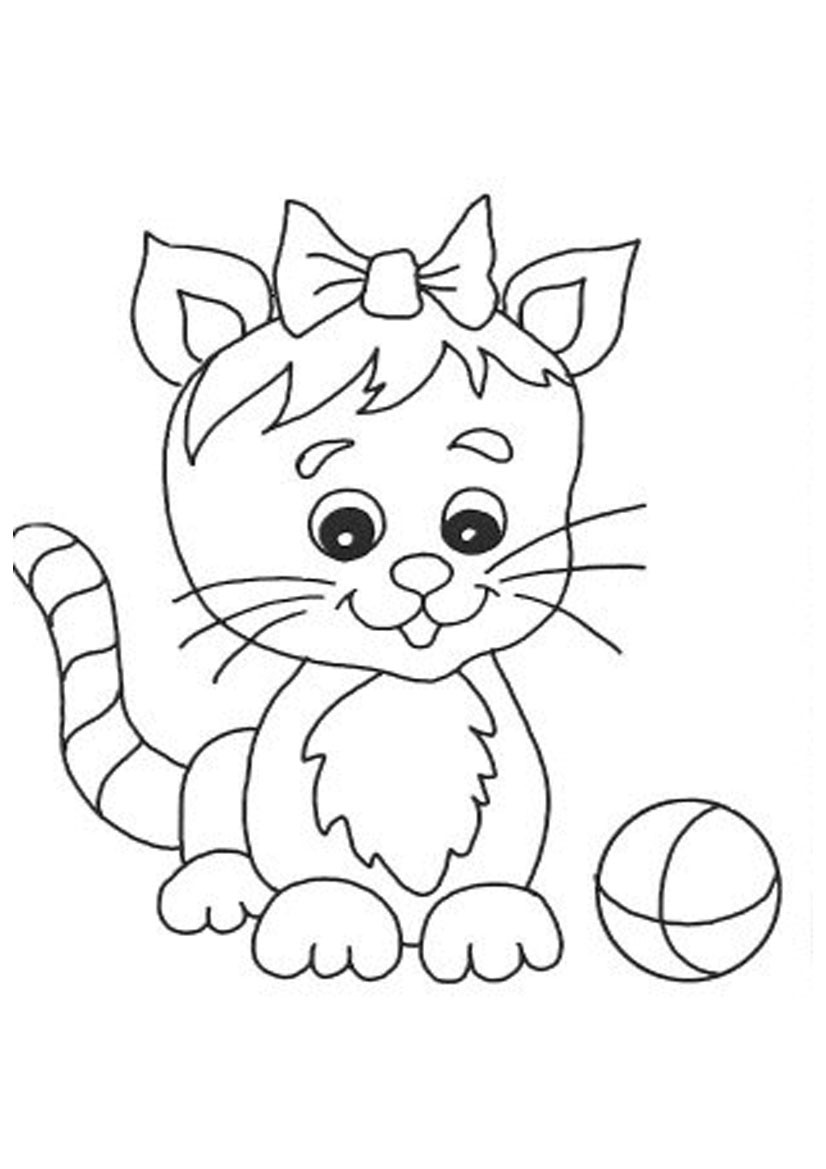 Cat Coloring Pages For Toddlers
 Free Printable Cat Coloring Pages For Kids