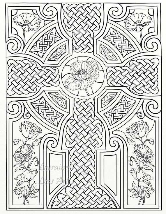 Celtic Adult Coloring Books
 10 x Celtic Knots Mandala Adult Coloring Pages Instant PDF