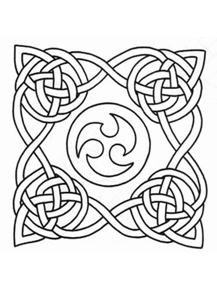 Celtic Adult Coloring Books
 Celtic Knot coloring pages for adults Free Printable