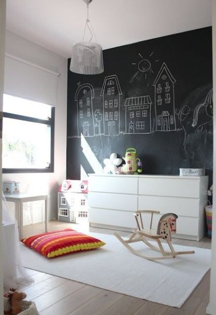 Chalkboard Wall Kids Room
 33 Awesome Chalkboard Décor Ideas For Kids’ Rooms DigsDigs