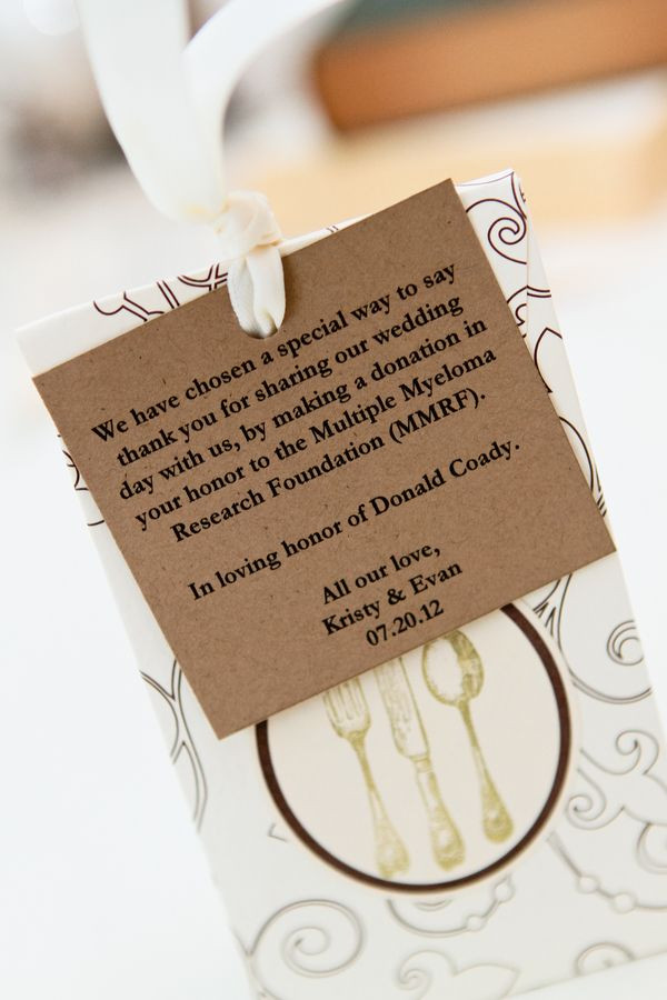 Charity Wedding Favors
 Party favors donations Treats