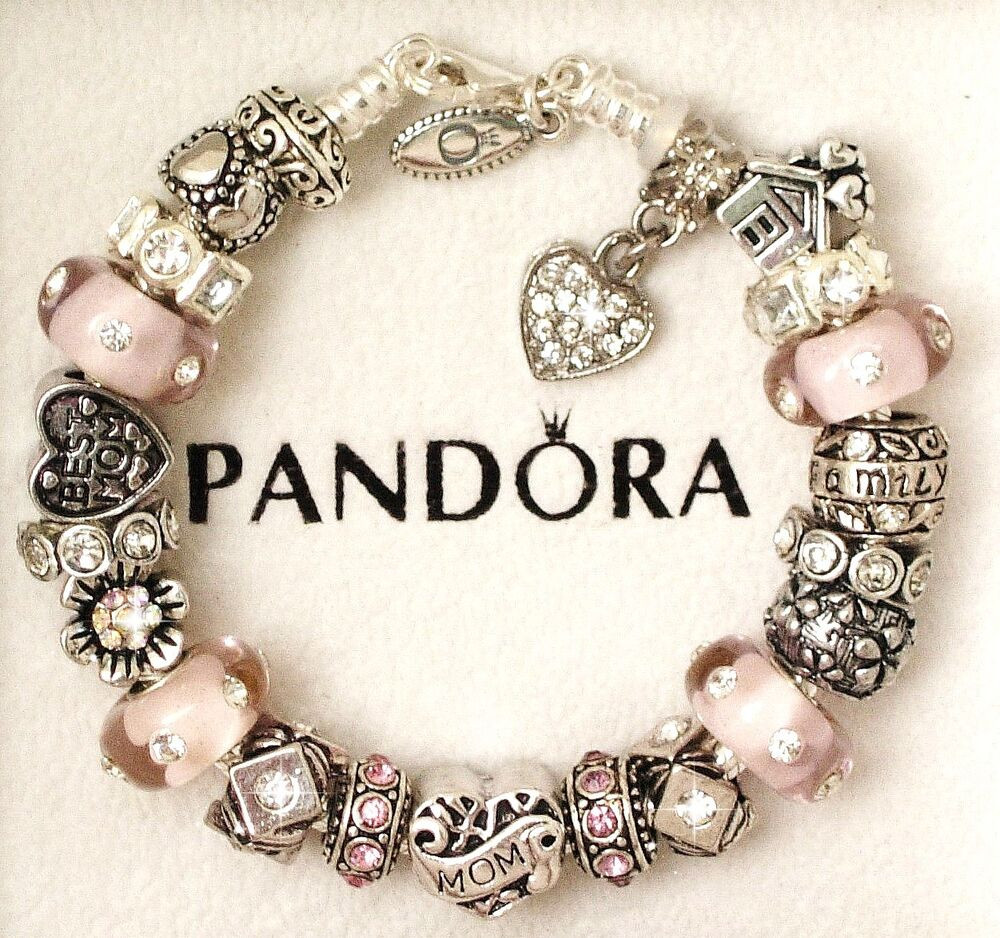 Charm Bracelets For Mom
 Authentic Pandora Sterling Silver Bracelet with Mom Mother
