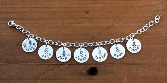 Charm Bracelets For Mom
 Personalized Charm Bracelet Custom Mom Jewelry by