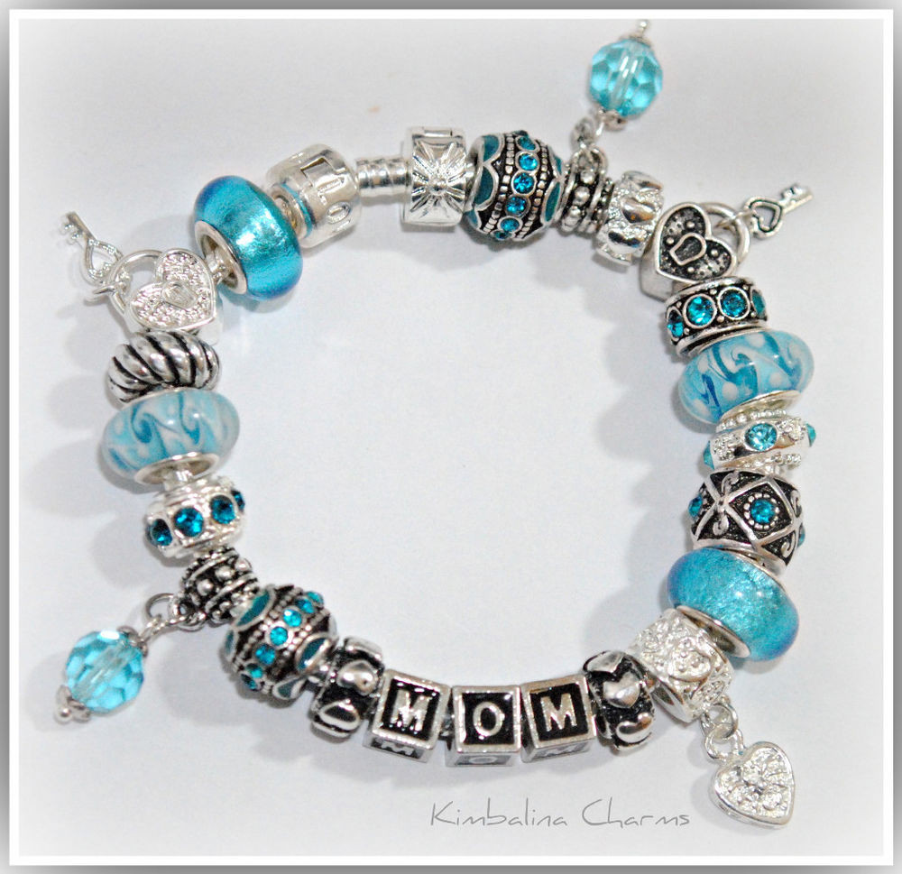 Charm Bracelets For Mom
 EUROPEAN STYLE CHARM BRACELET with BEADS Mother s Day