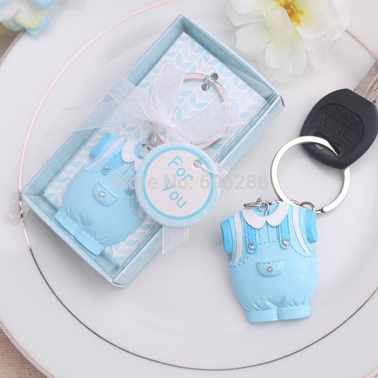 Cheap Baby Shower Party Favor
 Wholesale 100pcs lot Cute Baby Themed Keychain Favors For