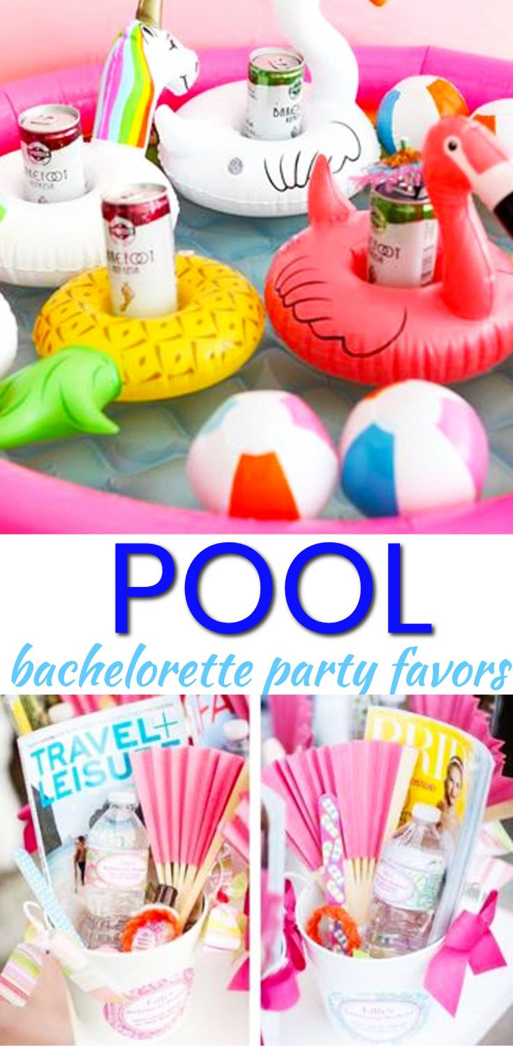 Cheap Bachelorette Party Favors Ideas
 Pool Bachelorette Party Favors