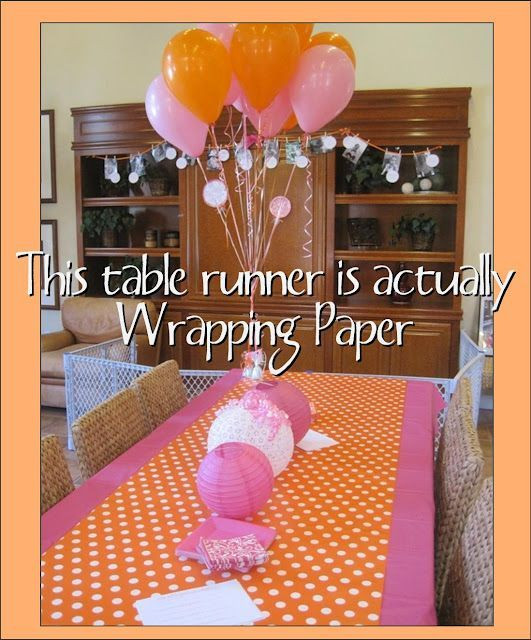 Cheap Birthday Party Ideas
 inexpensive party decor Hobby Lobby has great wrapping