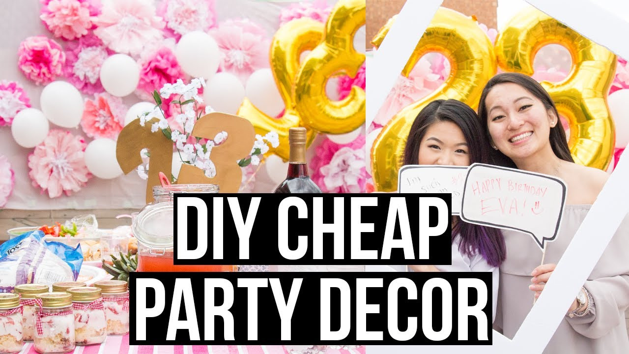 Cheap Birthday Party Ideas
 DIY Cheap and Easy Dollar Store Party Decorations