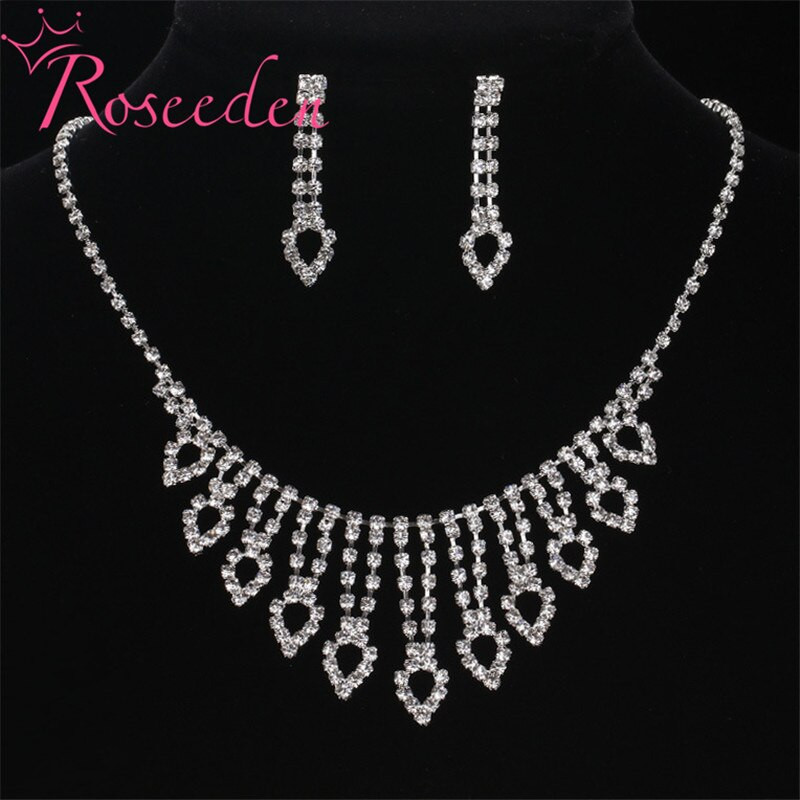 Cheap Bridal Jewelry Sets
 Cheap rhinestone necklace set for wedding party women
