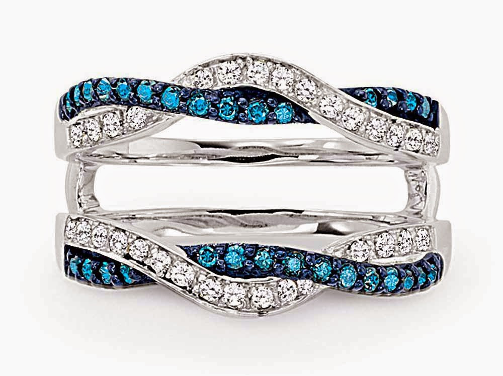 Cheap Diamond Wedding Rings
 Womens Blue Diamond Wedding Rings Enhancer Cheap Model