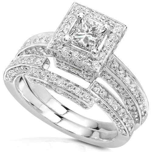 Cheap Diamond Wedding Rings
 1 cheap 1 1 4ctw Princess Diamond Wedding Rings Set in
