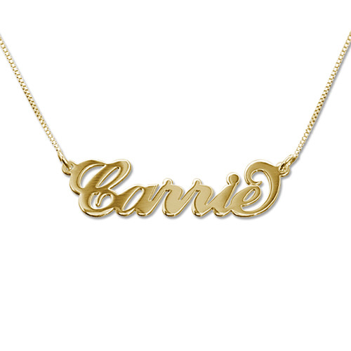Cheap Gold Necklaces
 Cheap Price Brass Metal Gold Plated Customized Name
