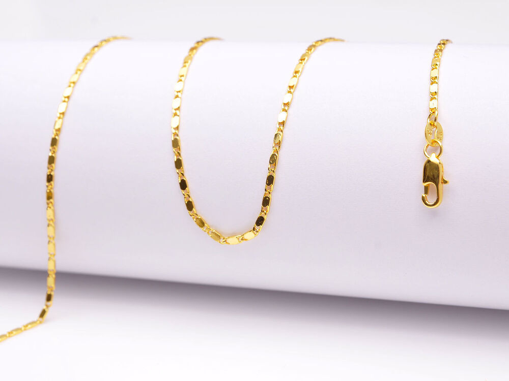 Cheap Gold Necklaces
 Wholesale 1PCS 16 30" 18K Yellow GOLD Filled Smooth CHAIN